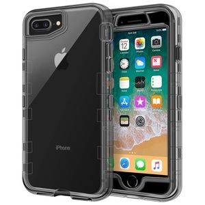 iPhone 8/7Plus Case Heavy Duty Defender ClearBlack
